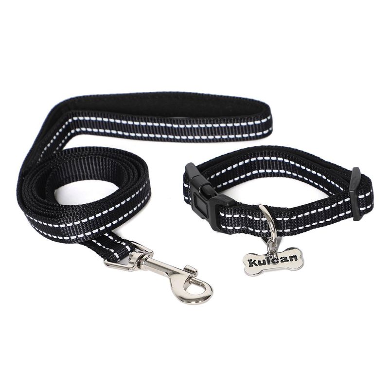 KULCAN - Correa y Collar para Perro 100% Poliéster