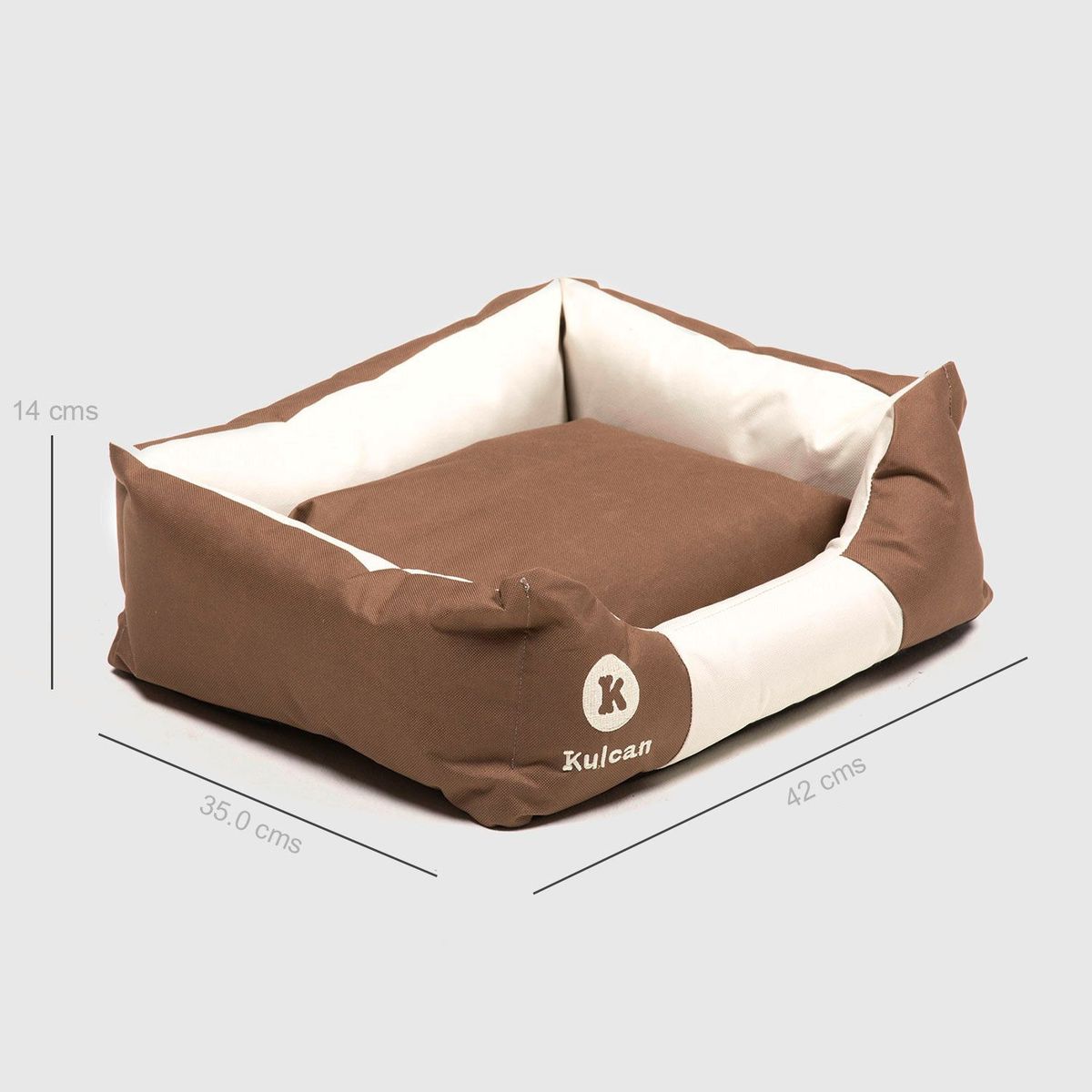 KULCAN - Cama para Perros y mascotas de raza pequeña, Impermeable de 47cm x 37cm x 13cm.