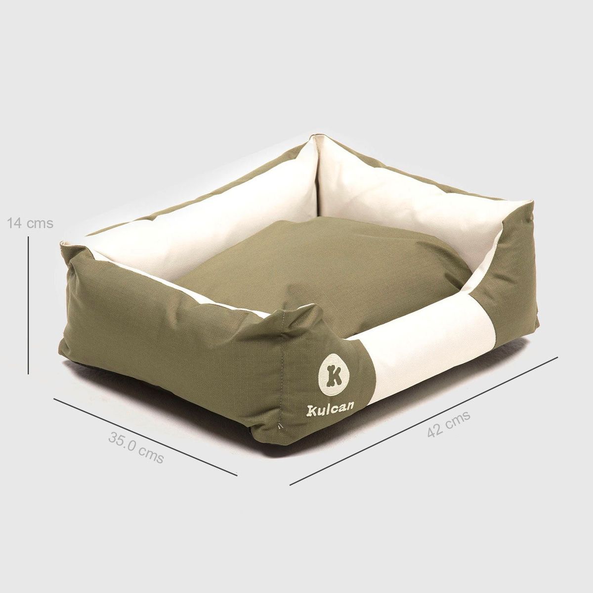 KULCAN - Cama para Perros y mascotas de raza pequeña, Impermeable de 47cm x 37cm x 13cm.