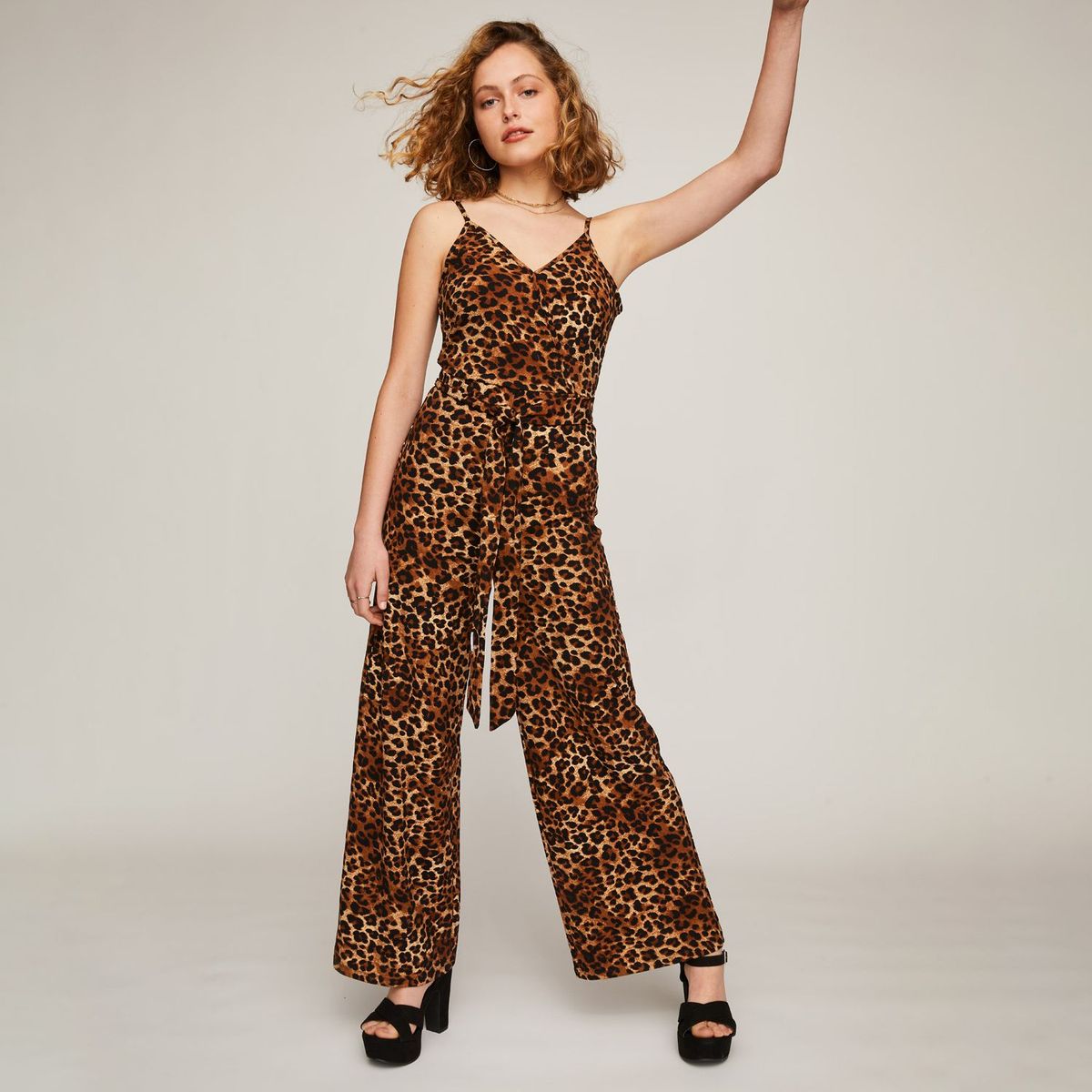 MOSSIMO - Enterizo Mujer Largo Estampado Animal Print Sin Mangas Mossimo