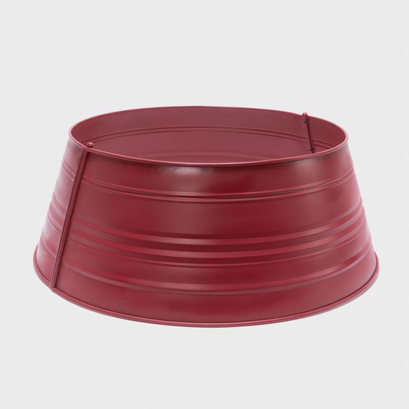 MICA - Pie de Árbol Rojo Hierro 26 x 67 cm