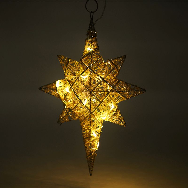 MICA - Estrella decorativa Hierro 30 x 20 cm