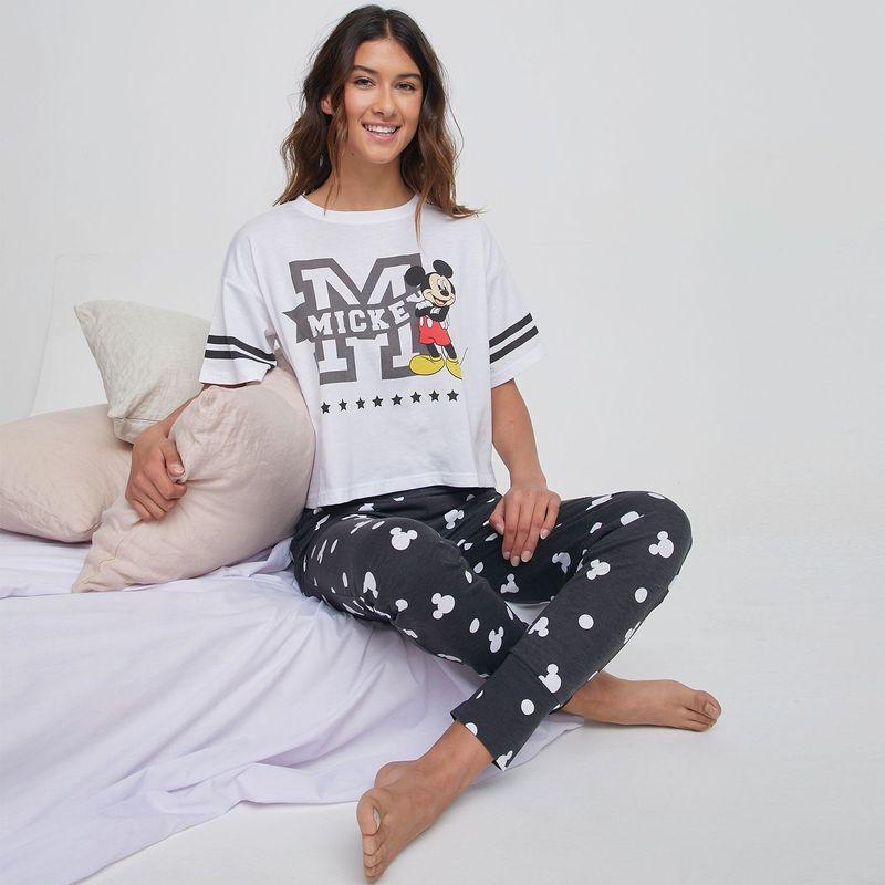 DISNEY - Pijama Mujer Algodón Disney