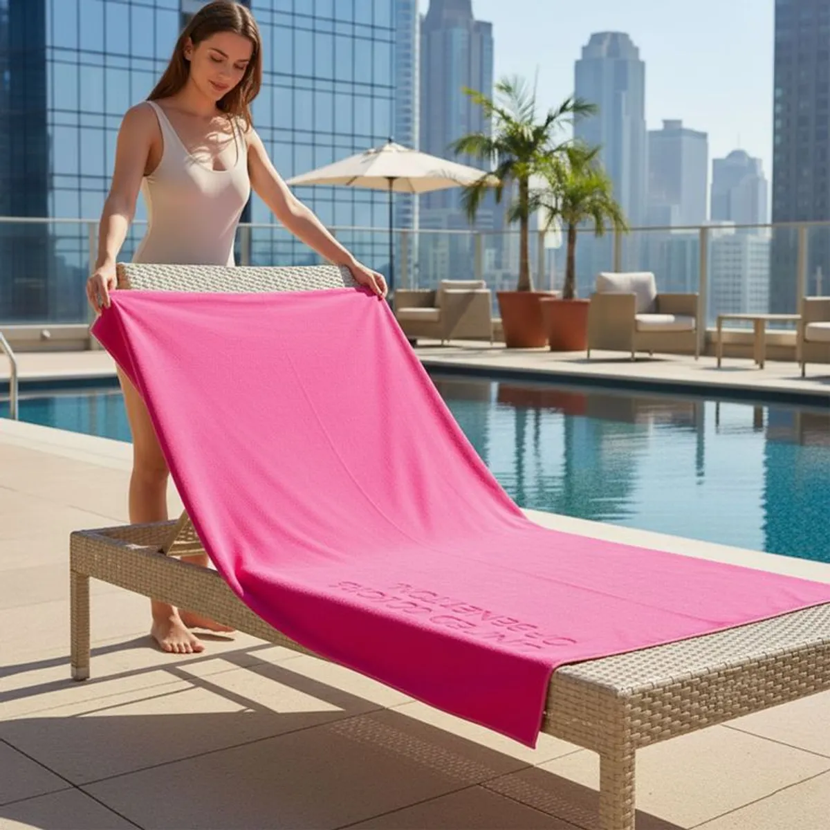 BENETTON - Toalla de Playa Benetton Microfibra 80x160 cm