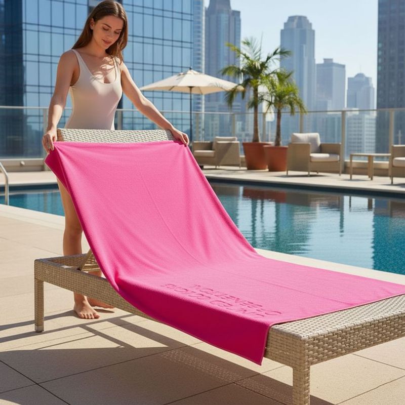 BENETTON - Toalla de playa 250 g MICROFIBRA AZ 80 x 160 cm  