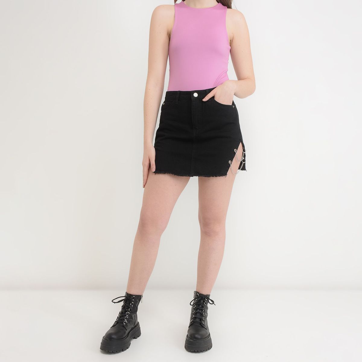 DAHLA - Falda Mini para Mujer de Algodón Dahla