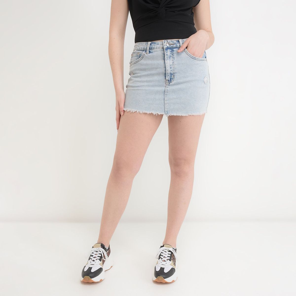 DAHLA - Falda Mini para Mujer de Algodón Dahla