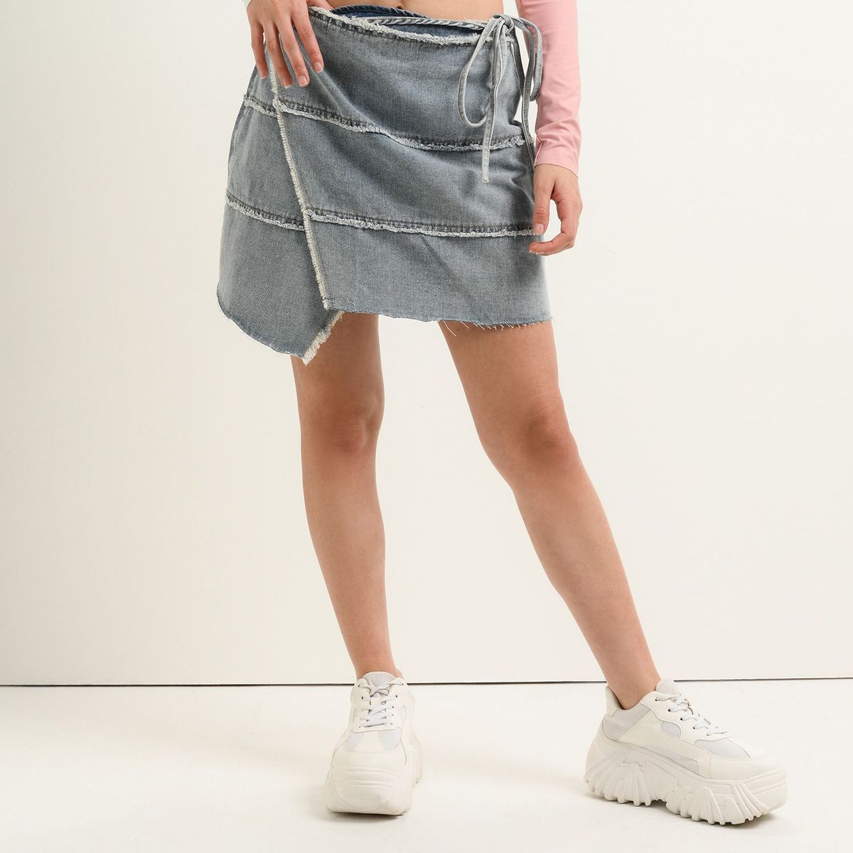 DAHLA - Falda Mini para Mujer de Algodón Dahla