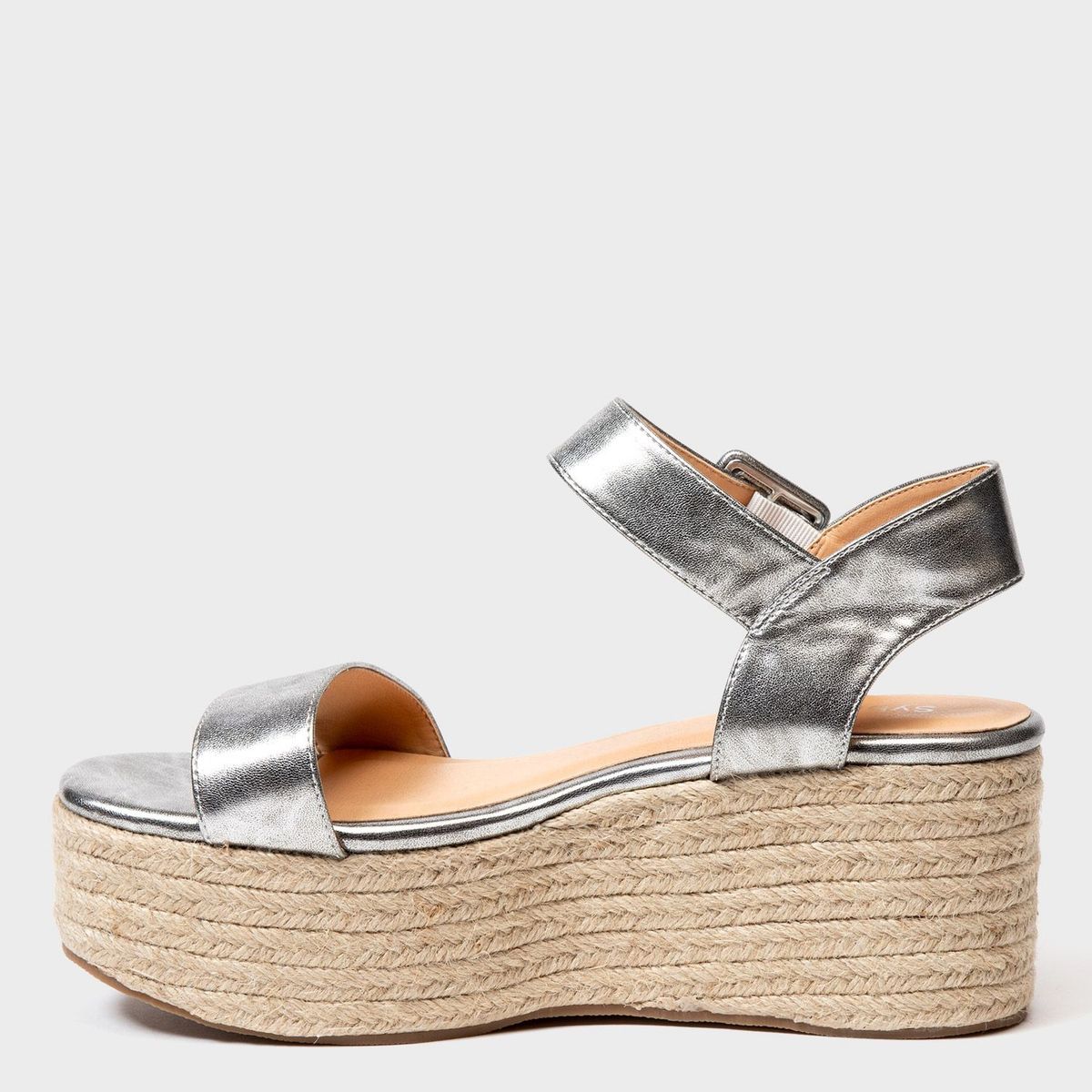 SYBILLA - Sandalias para Mujer con plataforma. Sandalias Sybilla plateadas de moda para mujer