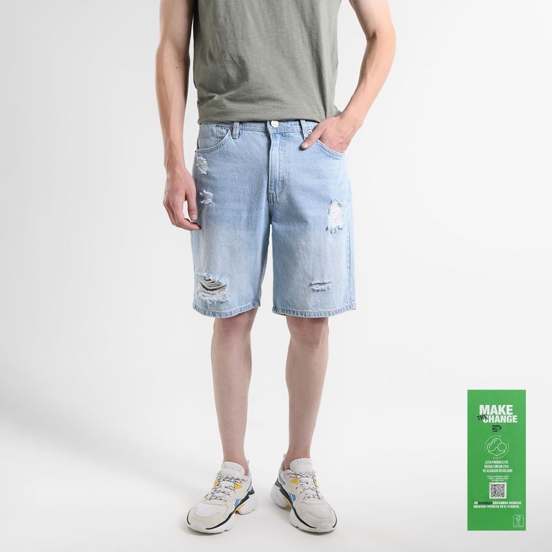 DENIMLAB - Bermudas de jean para Hombre Denimlab