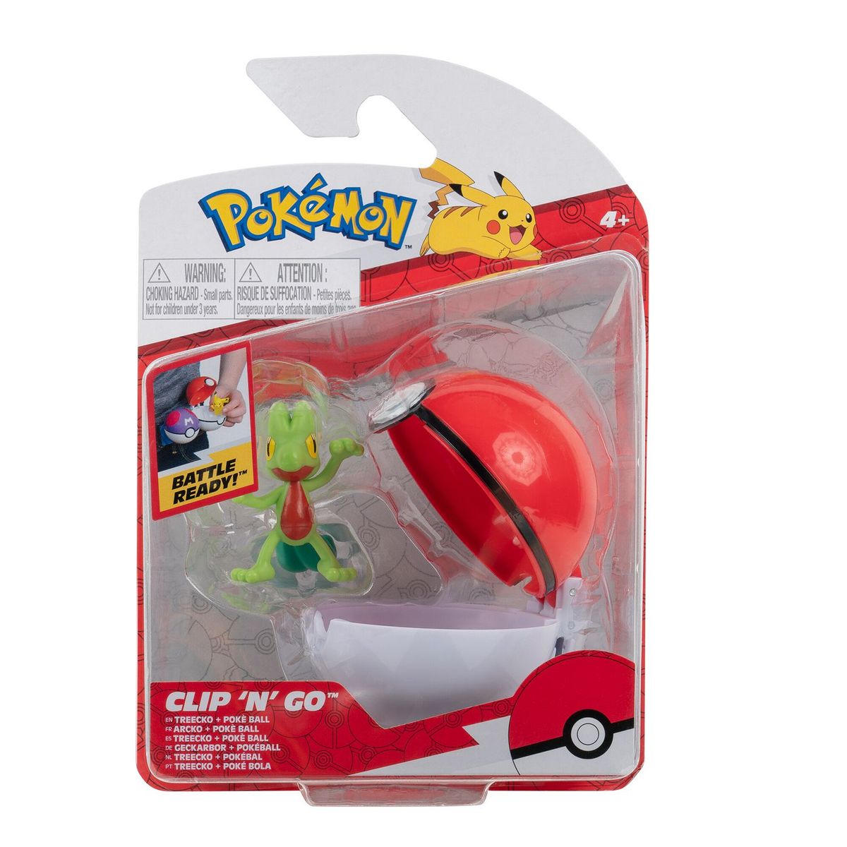 POKEMON - Figura de acción Pokemon - Pokebola (Treeko & Poké Ball)