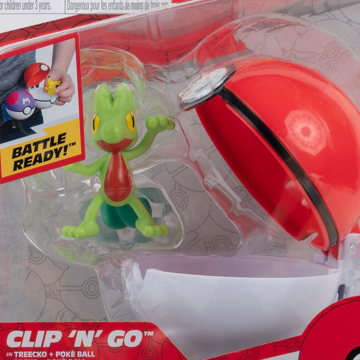 POKEMON - Figura de acción Pokemon - Pokebola (Treeko & Poké Ball)