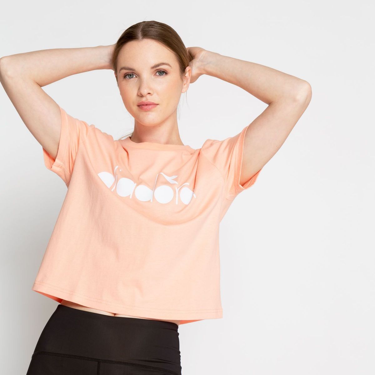 DIADORA - Camiseta deportiva para Mujer de Algodón Diadora