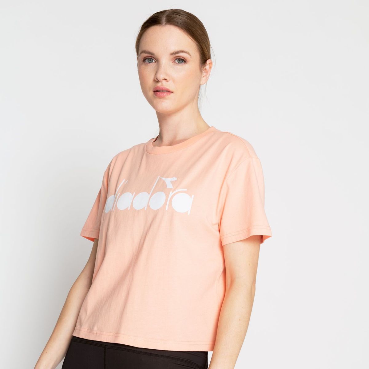 DIADORA - Camiseta deportiva para Mujer de Algodón Diadora