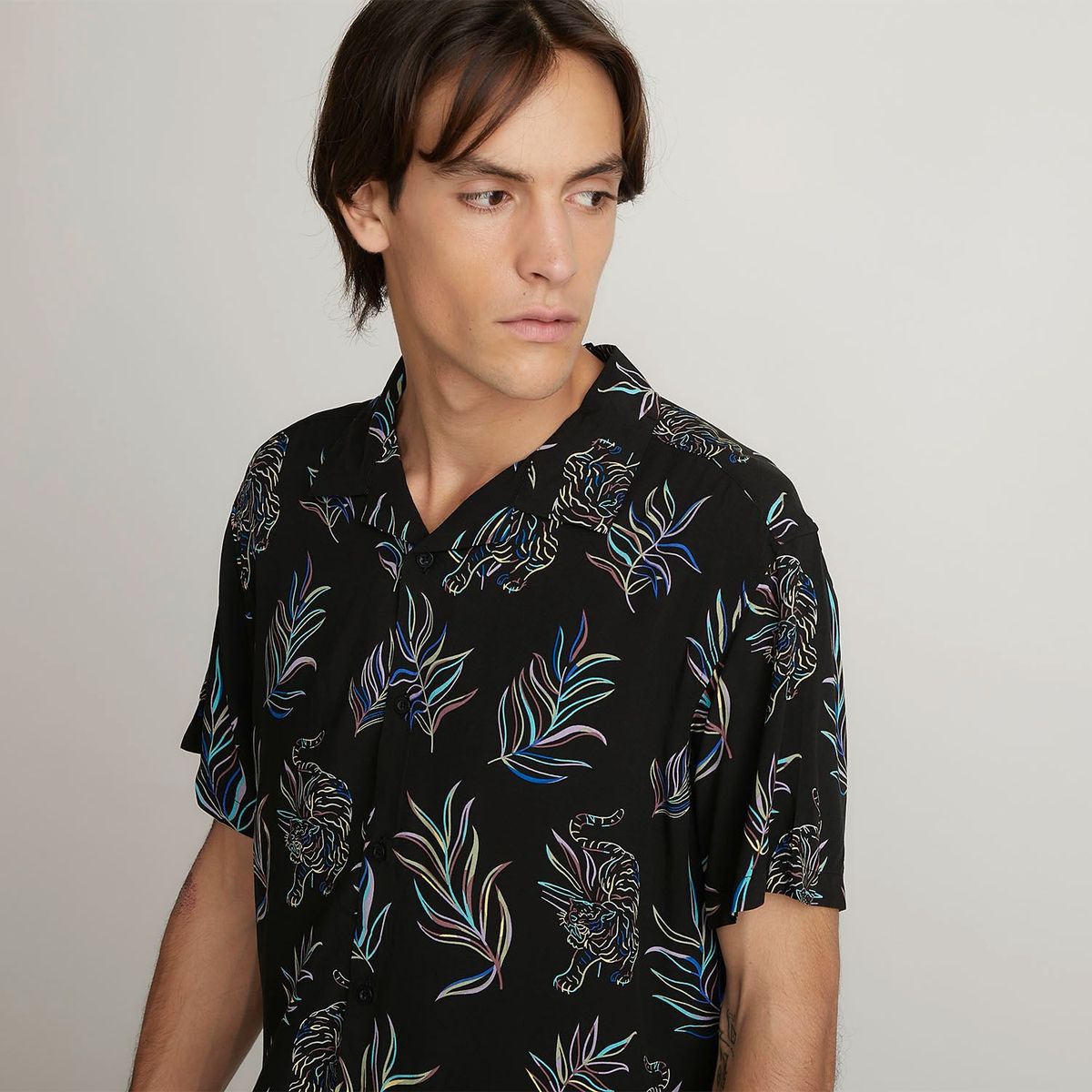 DENIMLAB - Camisa casual para Hombre Manga corta Denimlab