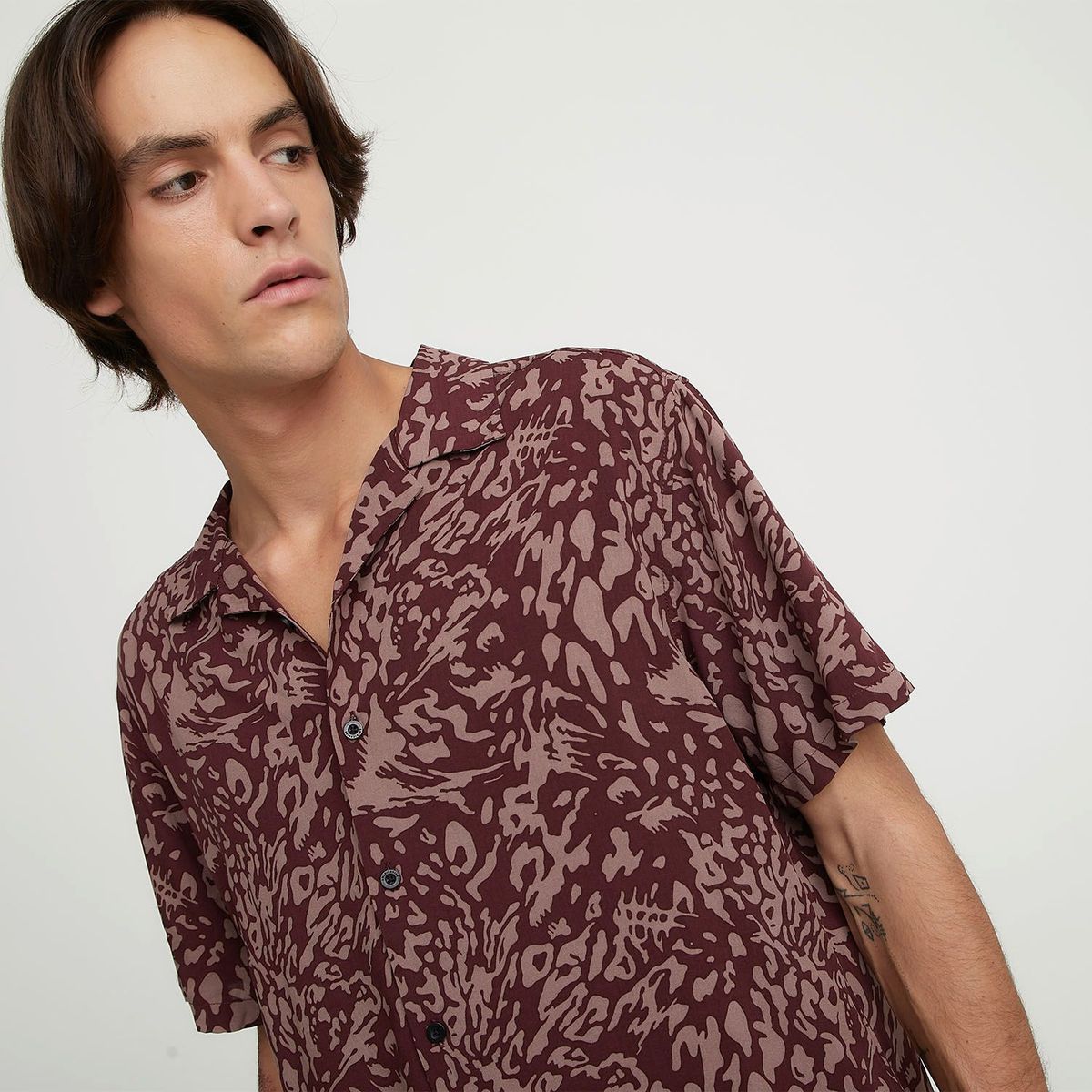 DENIMLAB - Camisa casual para Hombre Manga corta Denimlab