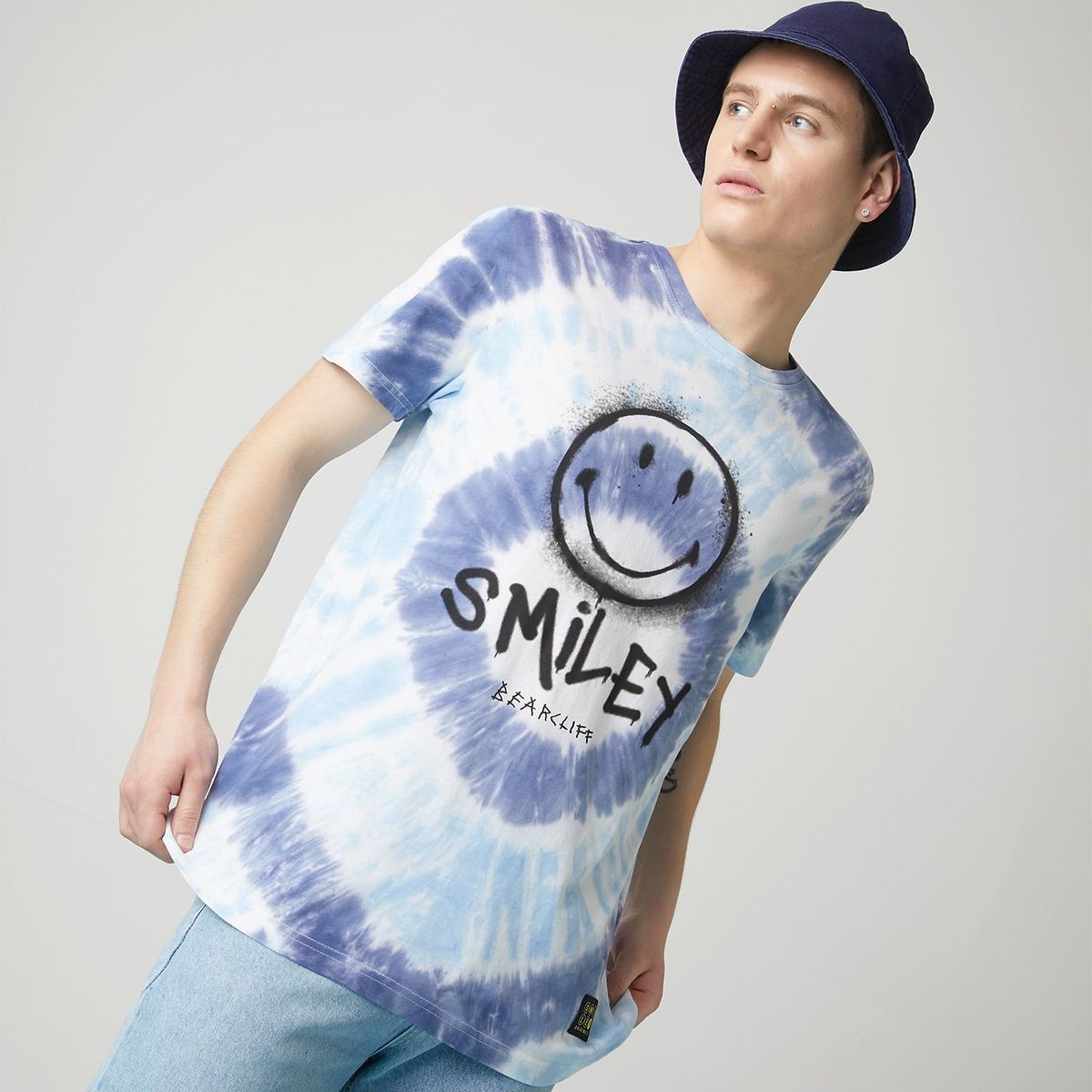 BEARCLIFF - Camiseta para Hombre Manga corta con Estampado Bearcliff