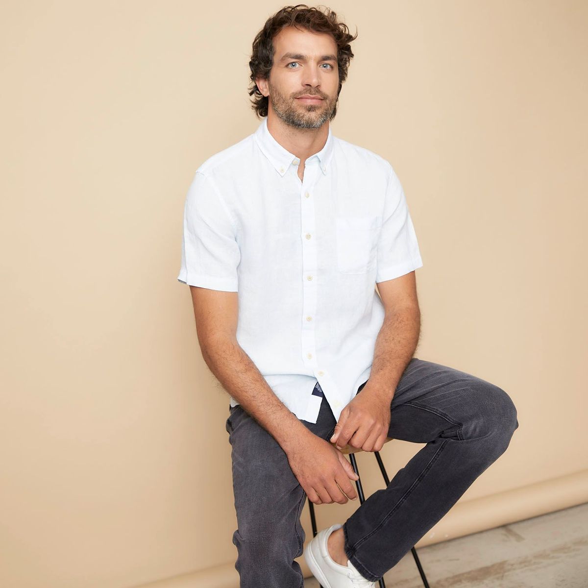 CASCAIS - Camisa casual Lino para Hombre Regular Cascais.