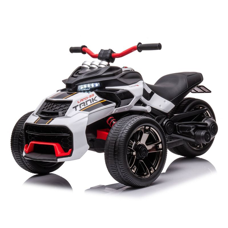 SCOOP - Moto a batería Scoop 3 Ruedas Tank 12V Blanca