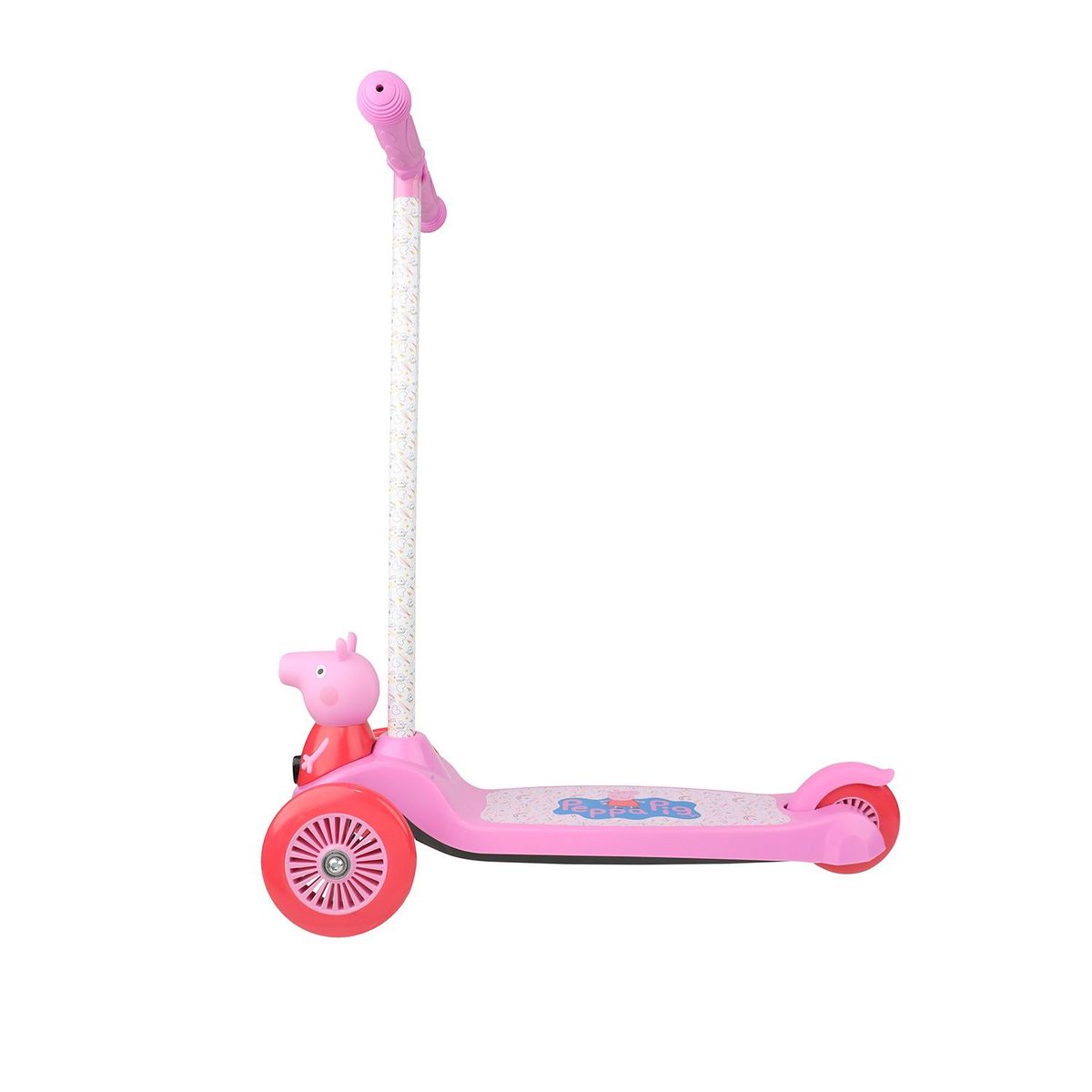 PEPPA PIG - Patineta para niños Peppa Pig 3D rosada 3 ruedas