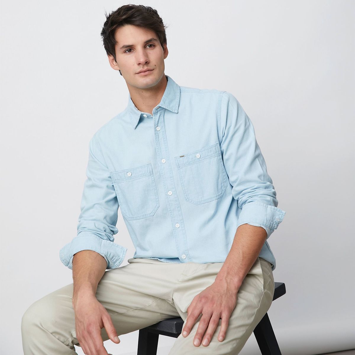 BASEMENT - Camisa casual para Hombre Regular Basement