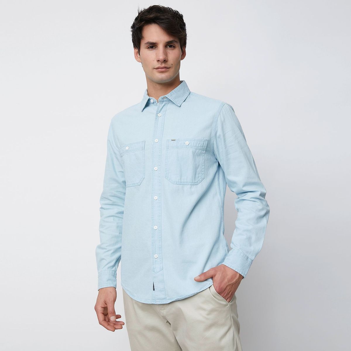BASEMENT - Camisa casual para Hombre Regular Basement