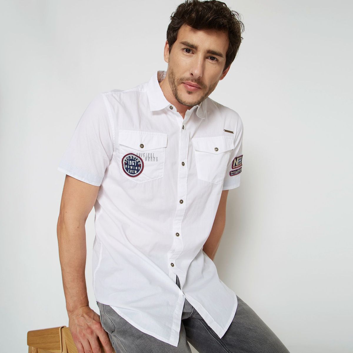 UNIVERSITY CLUB - Camisa casual Slim University Club Hombre