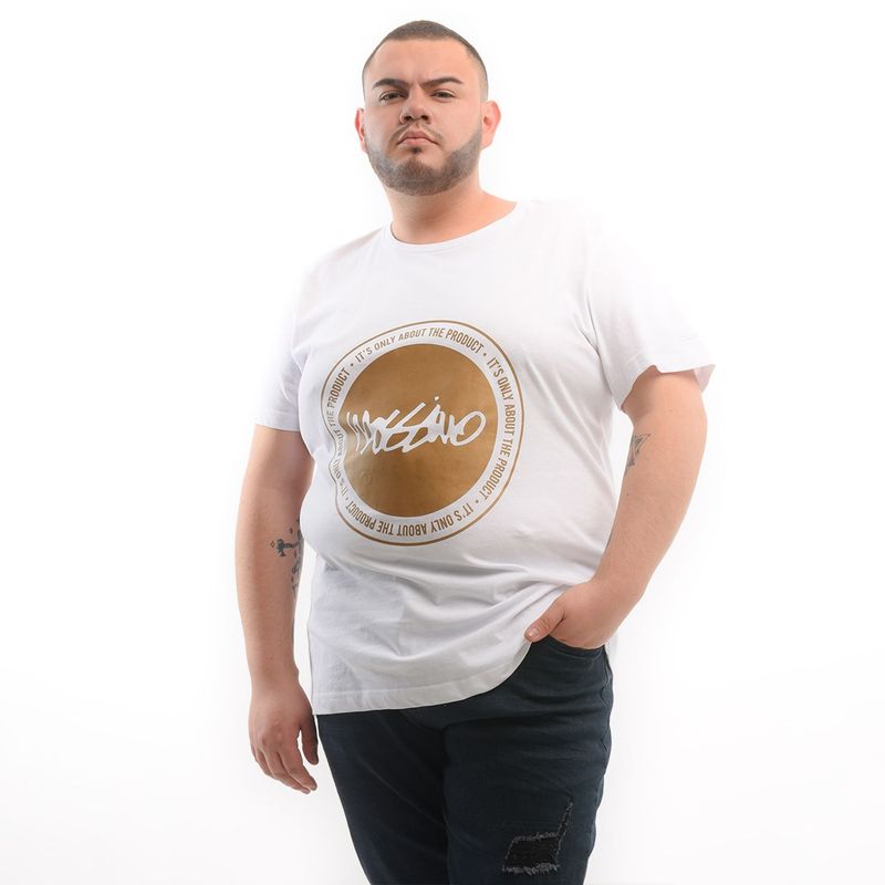 MOSSIMO - Camiseta para Hombre Manga corta con Estampado Mossimo