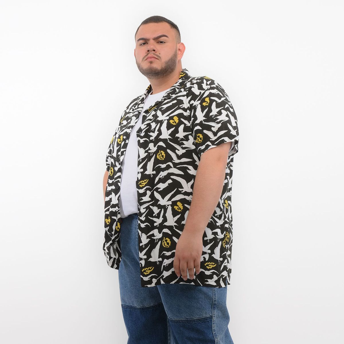 DENIMLAB - Camisa casual para Hombre Manga corta Denimlab