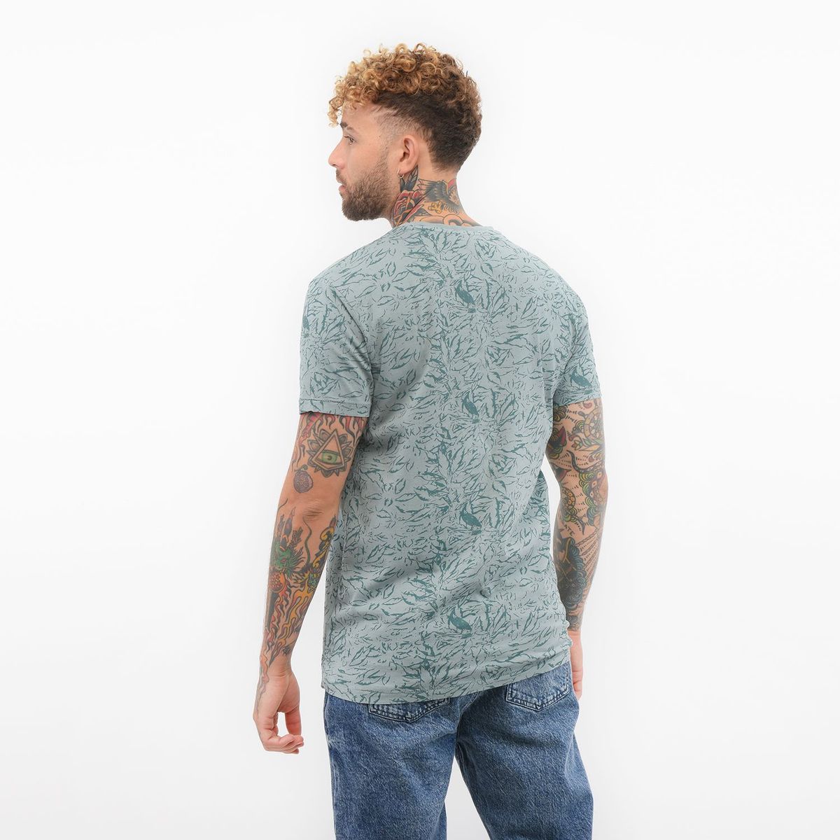 DENIMLAB - Camiseta para Hombre Manga corta con Estampado Denimlab