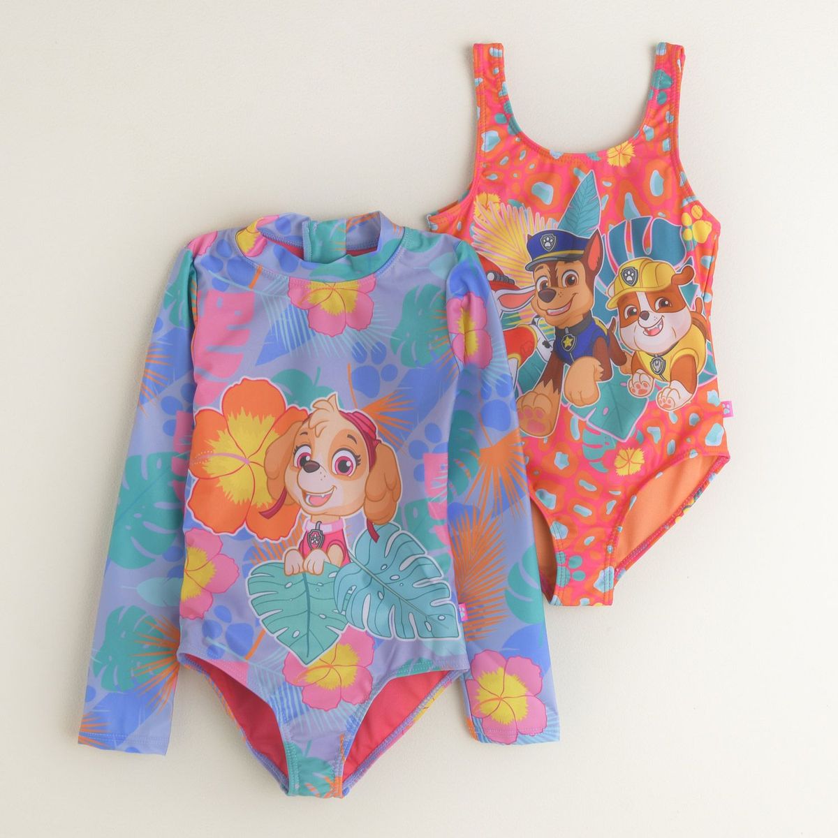 PAW PATROL - Pack de 2 Vestido de baño enterizos para Niña Paw Patrol