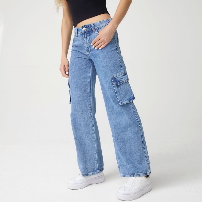 SYBILLA - Jean Cargo Tiro Bajo Mujer Sybilla