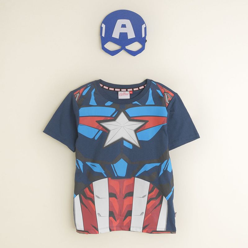 MARVEL - Camiseta con antifaz para niños Avengers