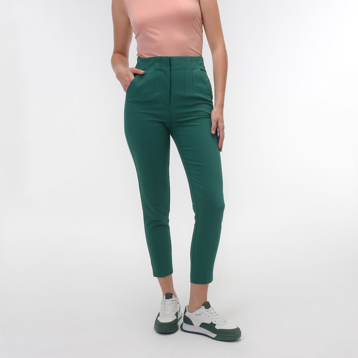 BASEMENT - Pantalón Recto para Mujer Tiro alto Basement