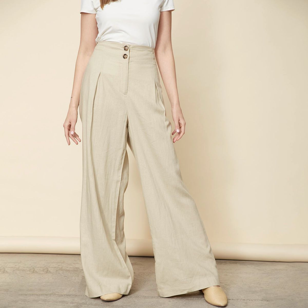 APOLOGY - Pantalón Palazzo Lino Mujer