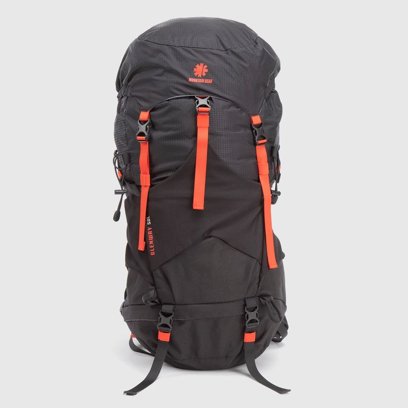 MOUNTAIN GEAR - Mochila Camping 50L Poliester 68X30cm Ajustable Mountain Gear