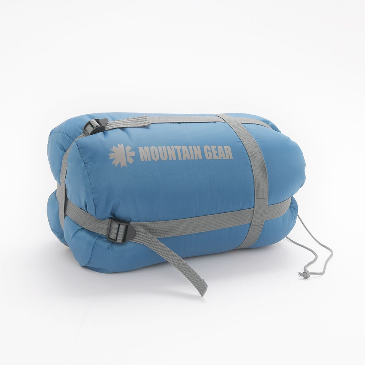 MOUNTAIN GEAR - Sleeping bag Adulto Elbrus tipo Recto con gorro para camping Temp +10°c 