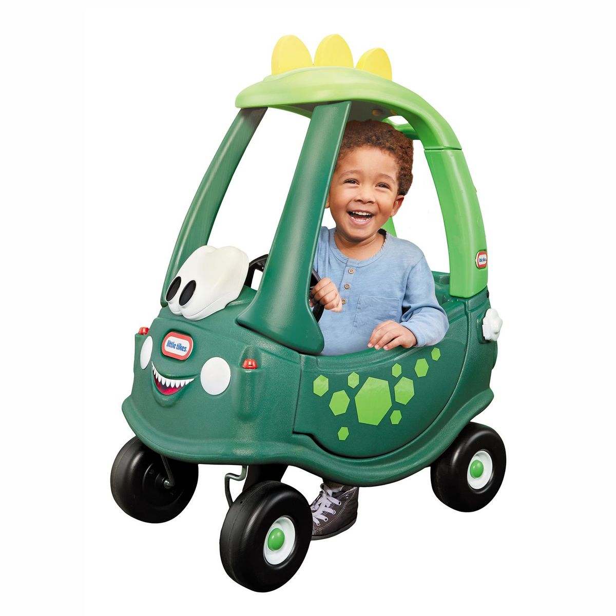  - Carrito Montable para Niños, Carro Montable para Empujar Triciclo Cozy Coupe Dino Little Tikes