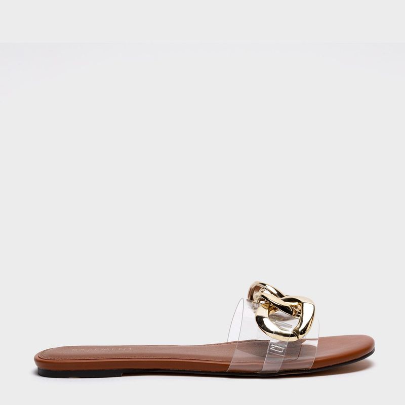 BASEMENT - Sandalias para Mujer planas. Sandalias Basement transparentes de moda para mujer