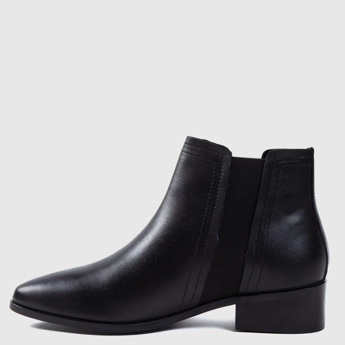 BASEMENT - Botines para Mujer Black Tacón bajo Techels Basement