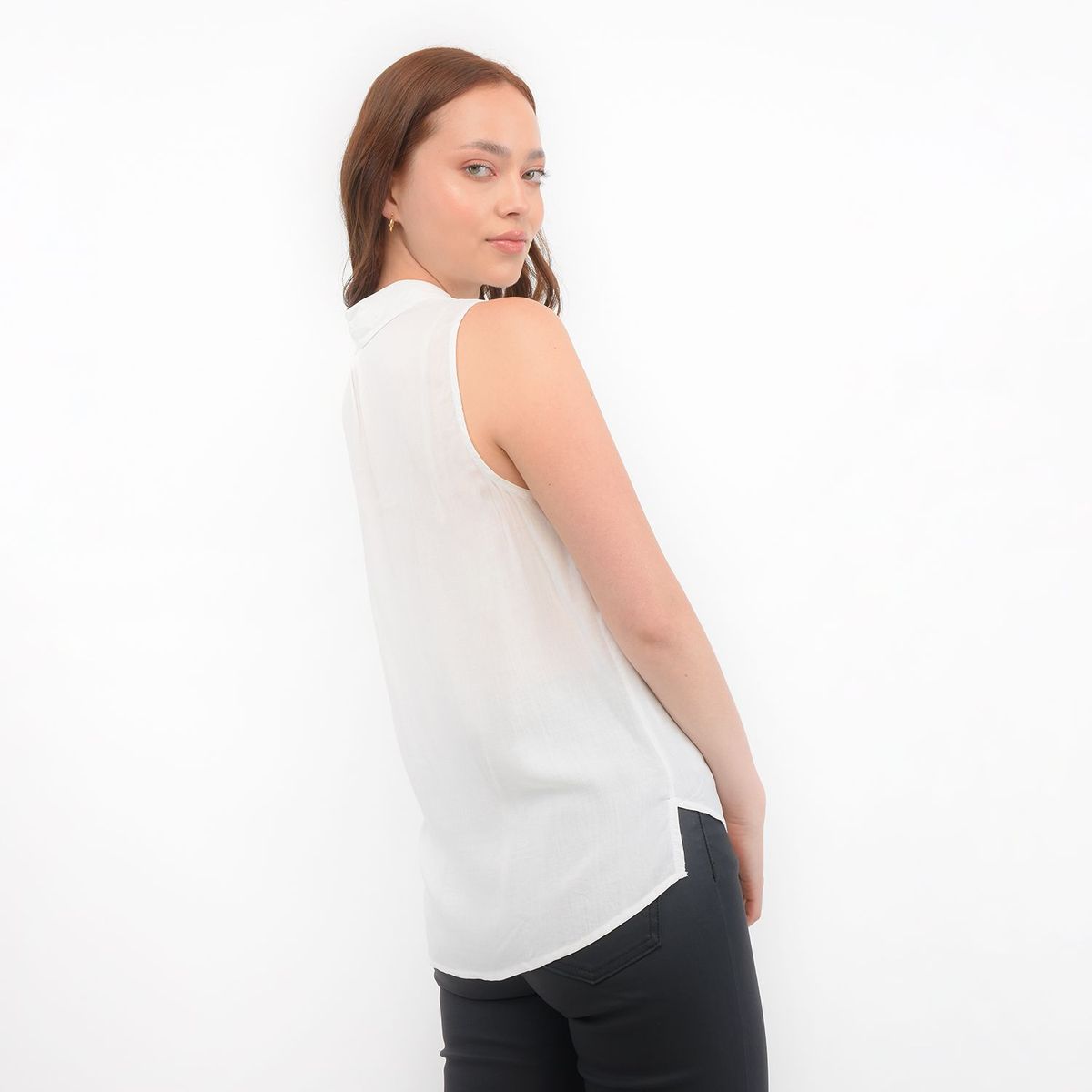 SYBILLA - Blusa para Mujer con Estampado Sin mangas Sybilla
