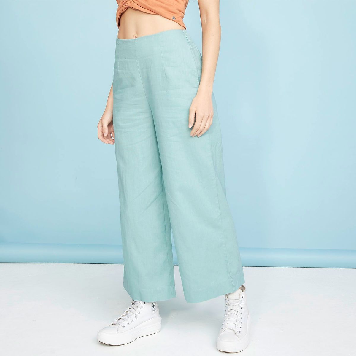 DOO AUSTRALIA - Pantalón Culotte Lino Mujer