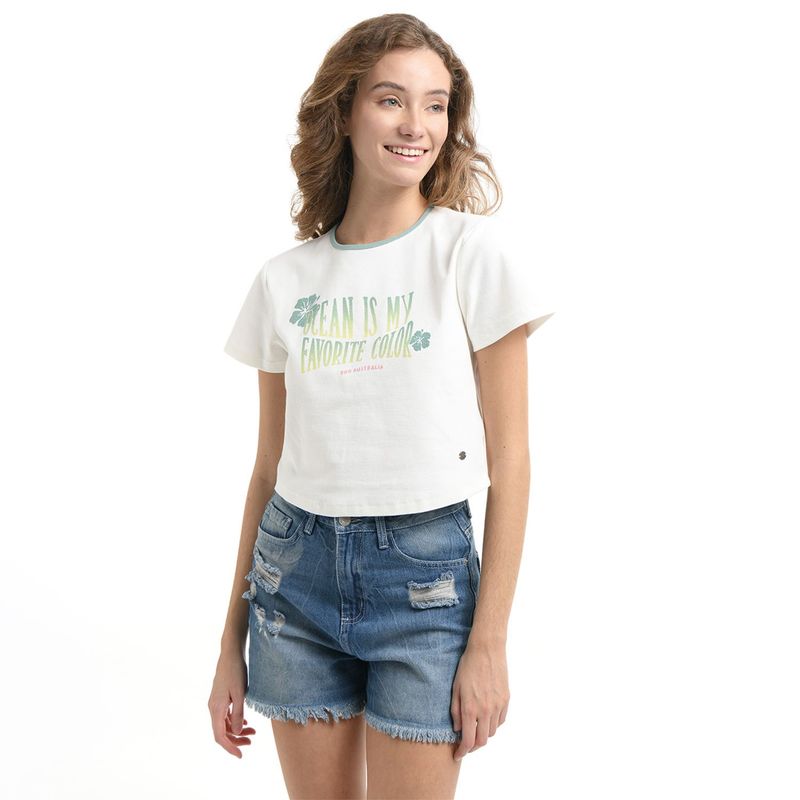 DOO AUSTRALIA - Camiseta para Mujer con Estampado Manga corta de Algodón Doo Australia