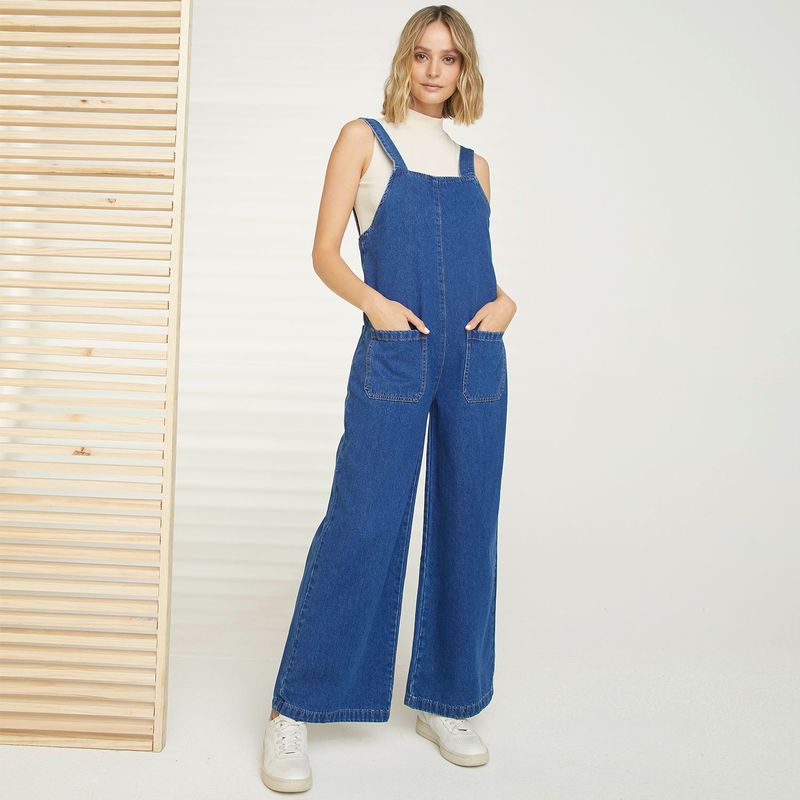 BASEMENT - Overol Wide Leg Mujer