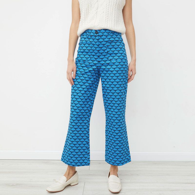 BASEMENT - Pantalón Flare para Mujer Tiro alto Basement