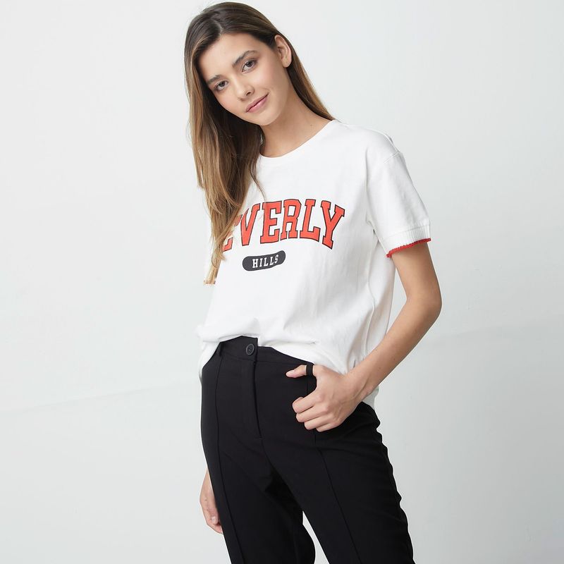 SYBILLA - Camiseta Manga corta Algodón orgánico Sybilla Mujer