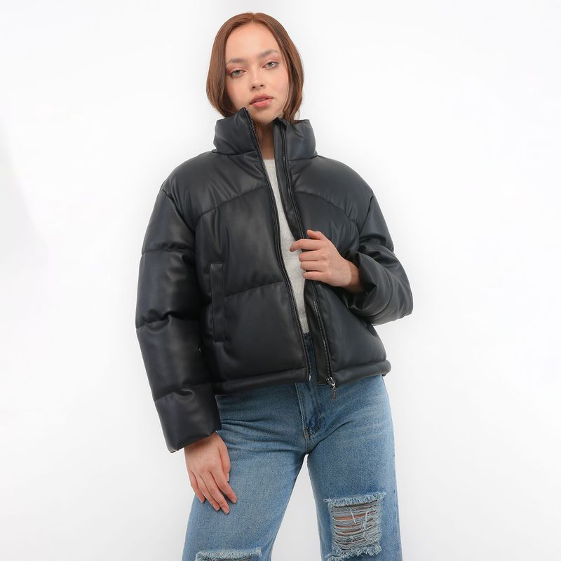SYBILLA - Chaqueta Efecto Cuero Mujer Sybilla
