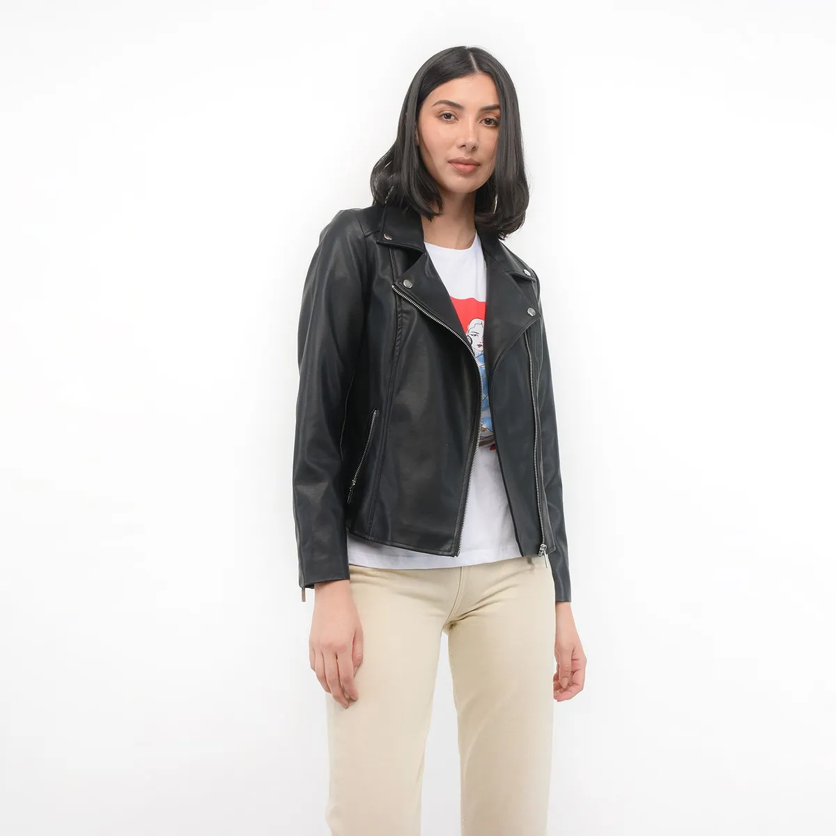 UNIVERSITY CLUB - Chaqueta para Mujer Tipo biker University Club