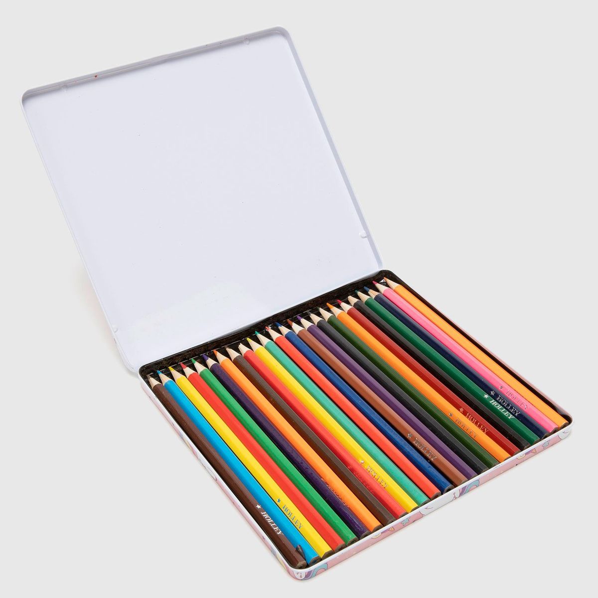 HOLLEY SKOOL - Kit de dibujo escolar Colores Unicornio 24 Piezas