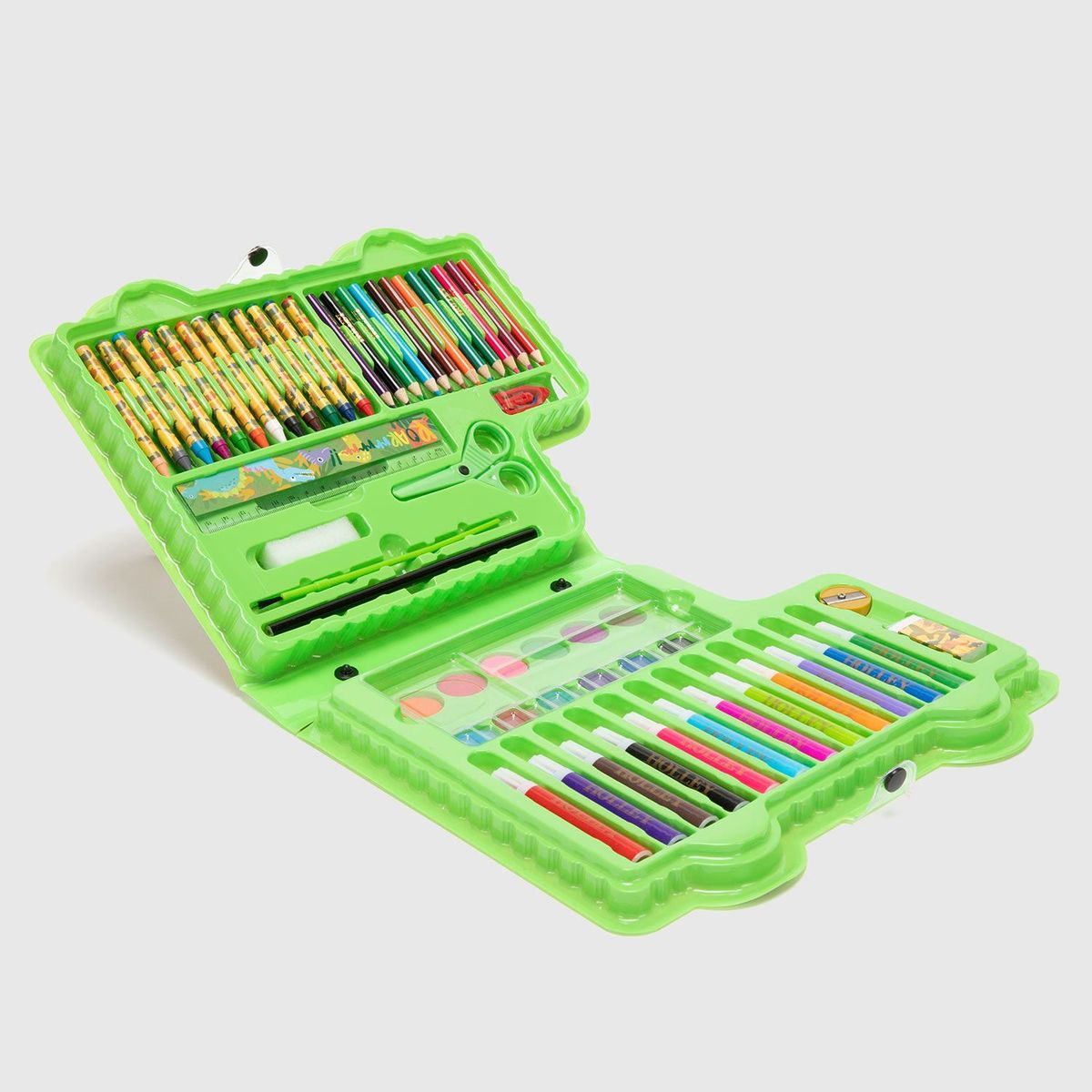 HOLLEY SKOOL - Kit de dibujo escolar Dinosaurios 66 Piezas